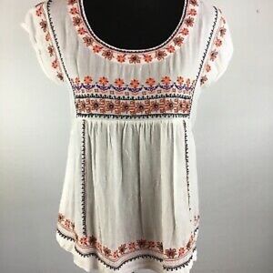 Anthropologie Vanessa Virginia embroidered blouse